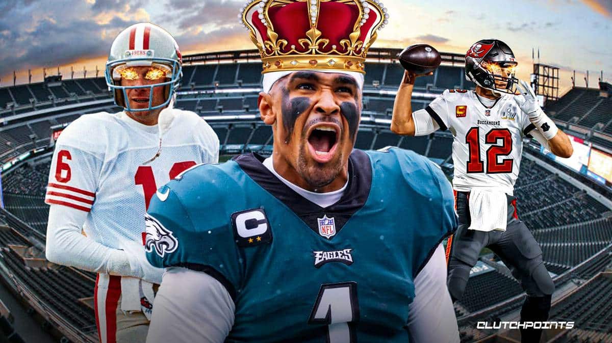 Jalen Hurts, Philadelphia Eagles, Tom Brady, Joe Montana, Eagles Vikings