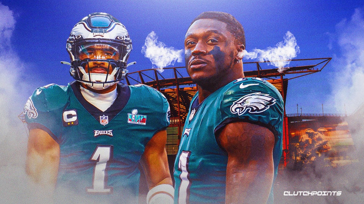 Jalen Hurts, AJ Brown, Eagles