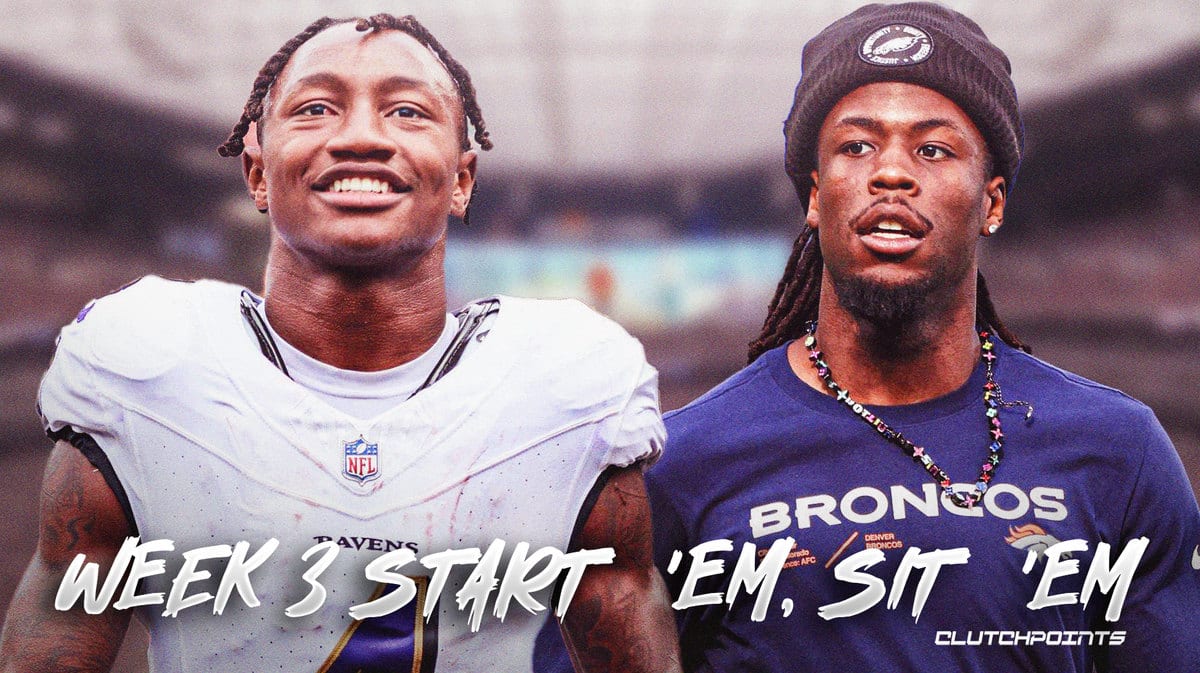 Fantasy football start 'em sit 'em week 3 WR 2023 NFL season