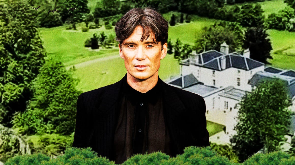 Cillian Murphy in front of his home in Dublin, Ireland.