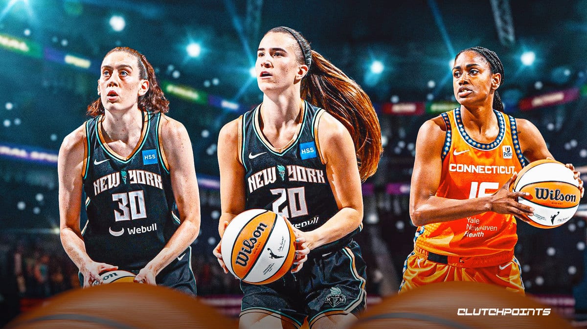 Sabrina Ionescu, Breanna Stewart, Tiffany Hayes, New York Liberty, Connecticut Sun