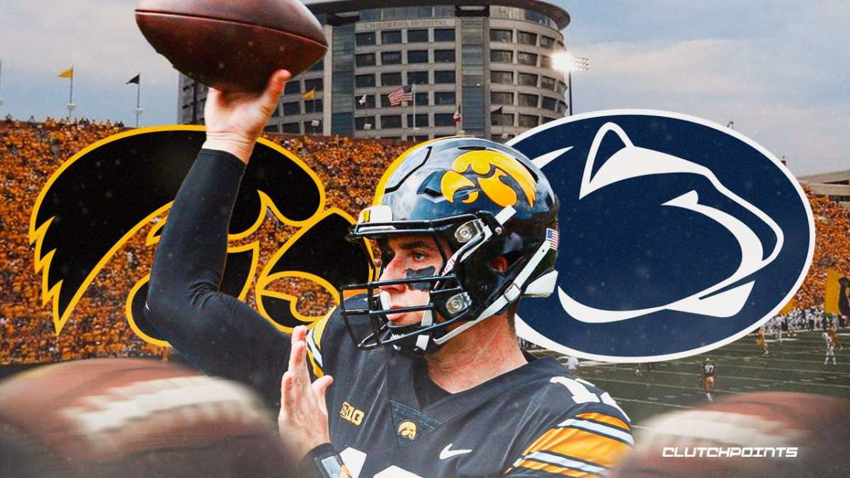 Iowa football, Penn State football, Hawkeyes, Nittany Lions, Cade McNamara