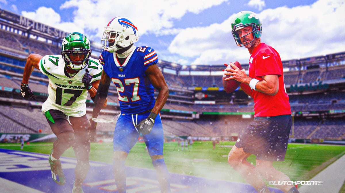 Tre'Davious White, Aaron Rodgers, Garrett Wilson, Buffalo Bills, New York Jets