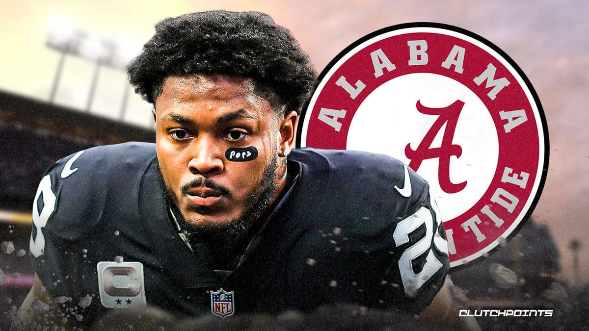 Josh Jacobs, Raiders, Josh Jacobs Alabama, Josh Jacobs Raiders, Alabama football