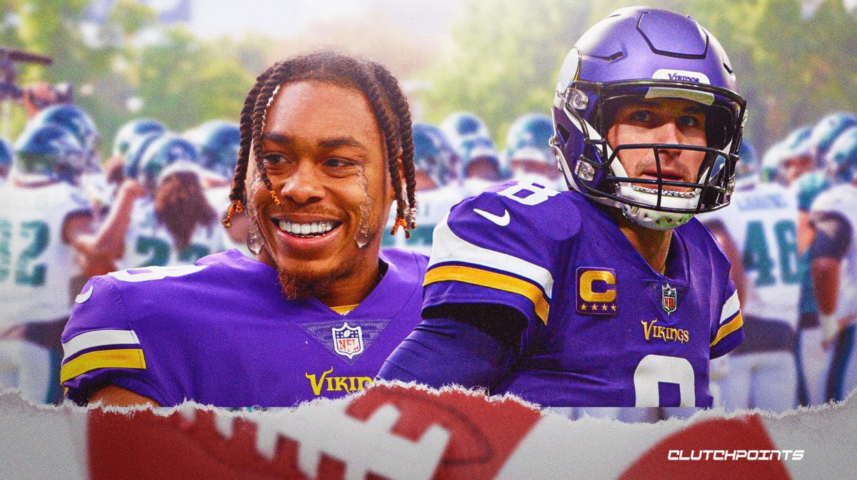 Justin Jefferson, Vikings, Eagles, Kirk Cousins, Jalen Hurts