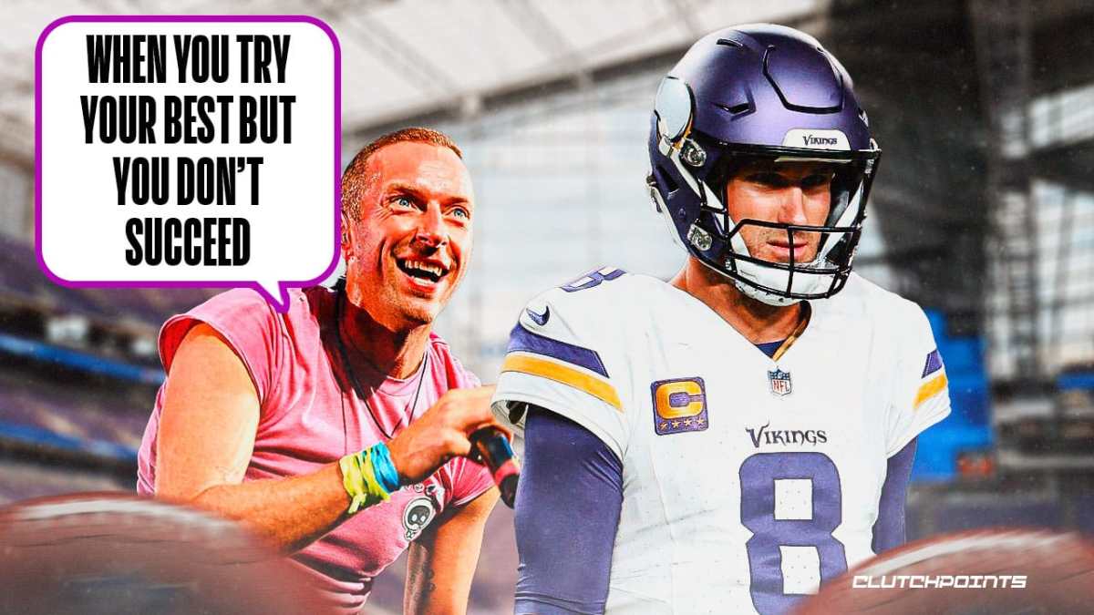 Kirk Cousins, Vikings, passing, Eagles, Coldplay, Chris Martin