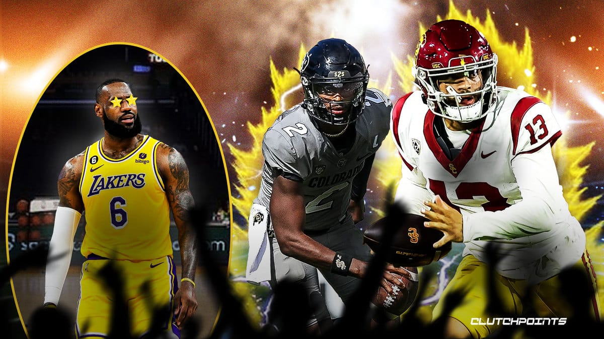 LeBron James, Shedeur Sanders, Caleb Williams, Los Angeles Lakers, Colorado USC