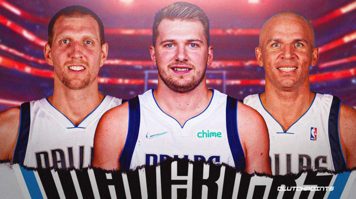 Dirk Nowitzki, Luka Doncic, Jason Kidd, Dallas Mavericks