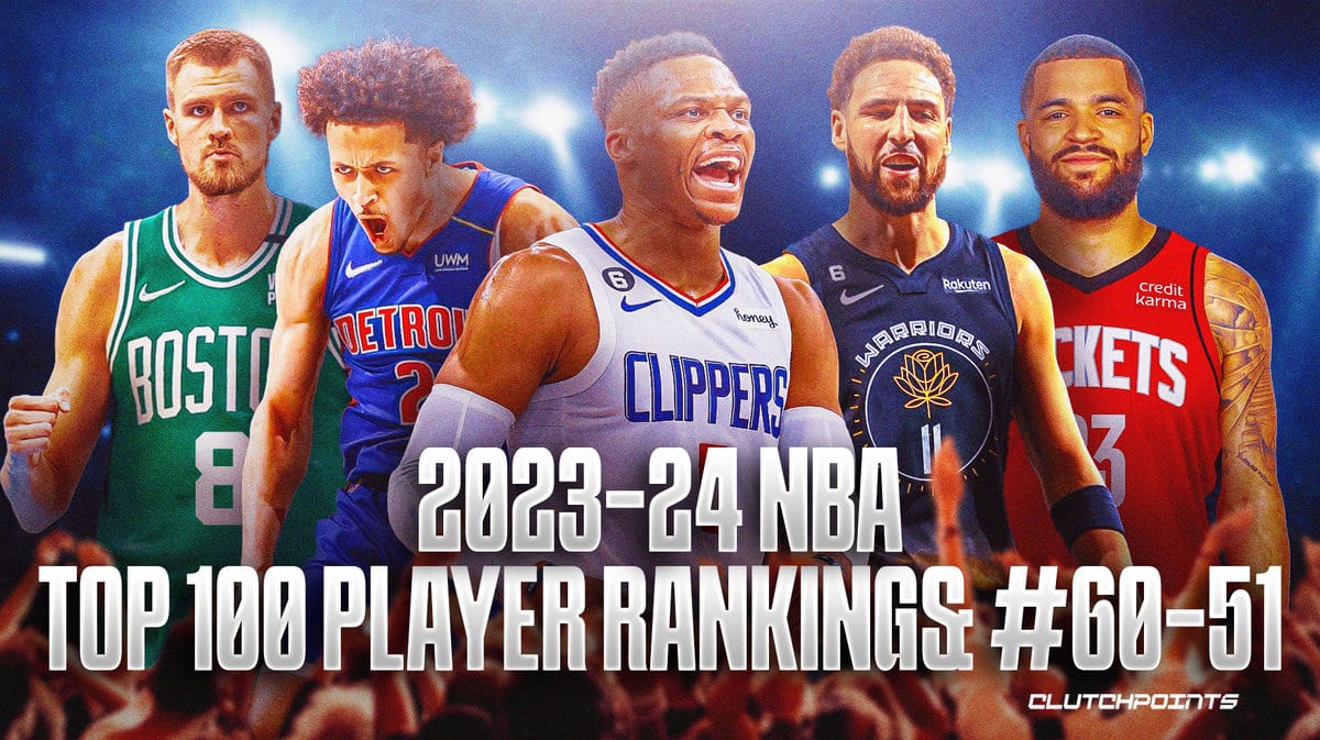 NBA Player Rankings, Cade Cunningham, Russell Westbrook, Klay Thompson, Fred VanVleet, Kristaps Porzingis