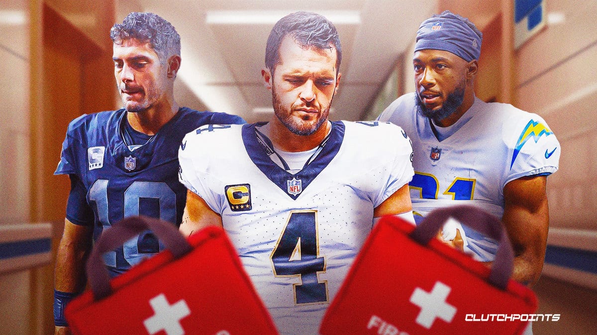NFL Injury, Derek Carr, Jimmy Garoppolo, Mike Williams