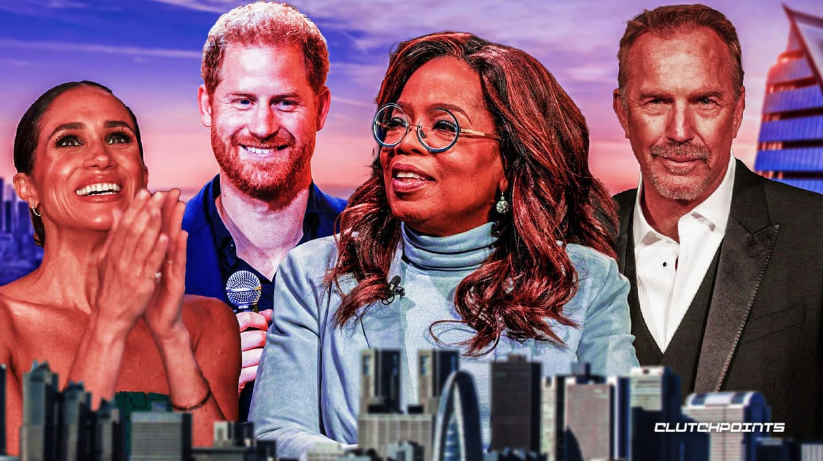 Oprah, Kevin Costner, Prince Harry, Meghan Markle