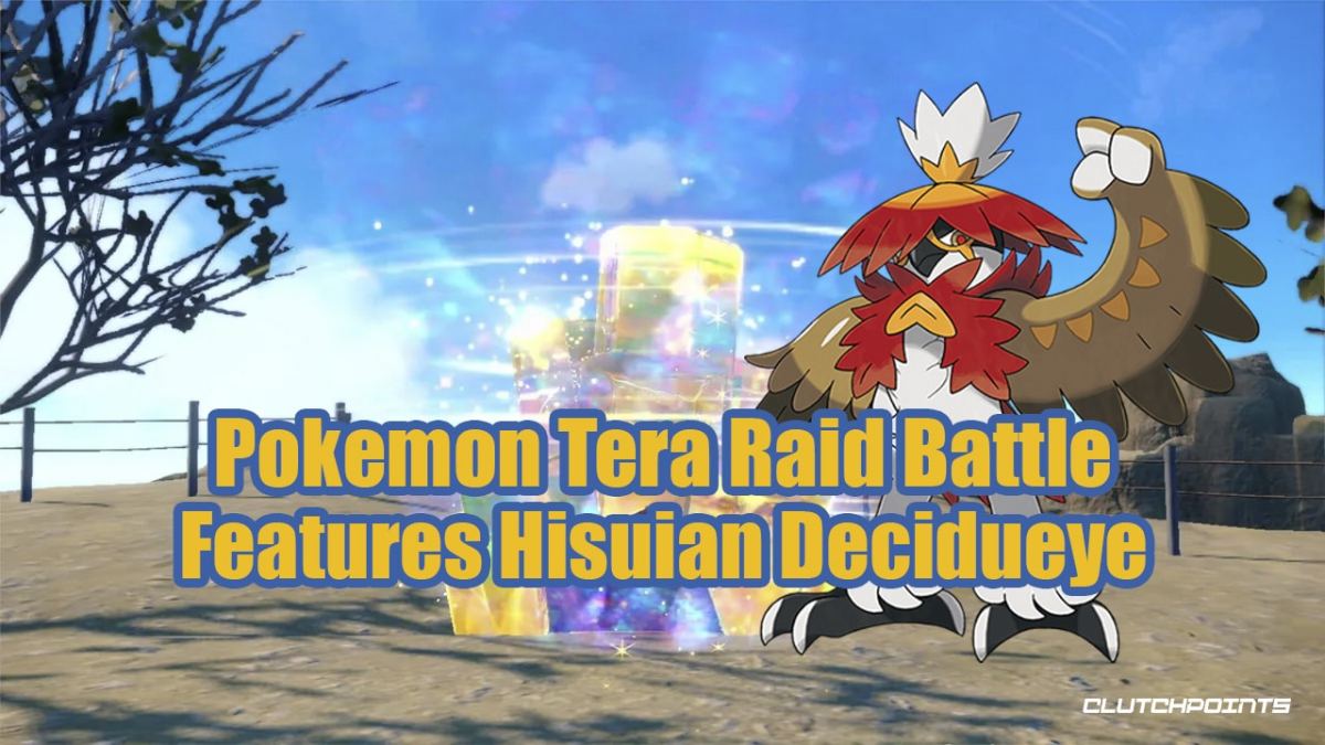 Pokemon Tera Raid Battle Hisuian Decidueye Pokemon Scarlet and Violet