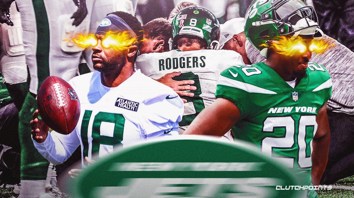 Randall Cobb, Breece Hall, Aaron Rodgers, Jets