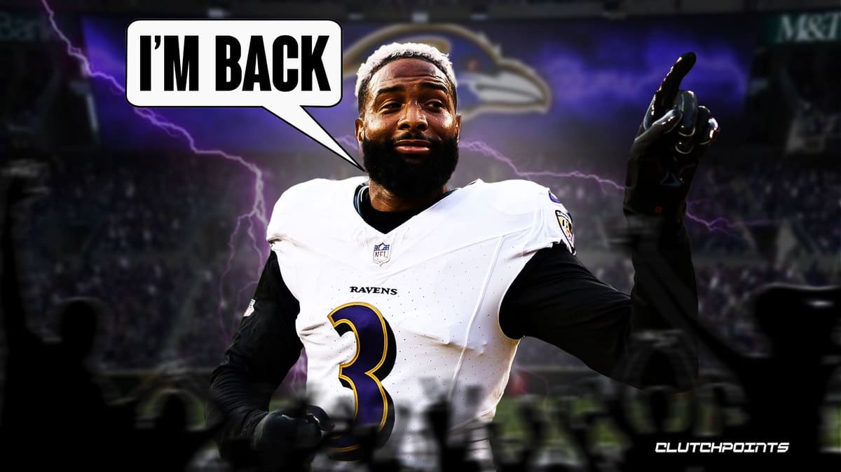 Ravens get mixed Odell Beckham Jr., Justice Hill injury updates