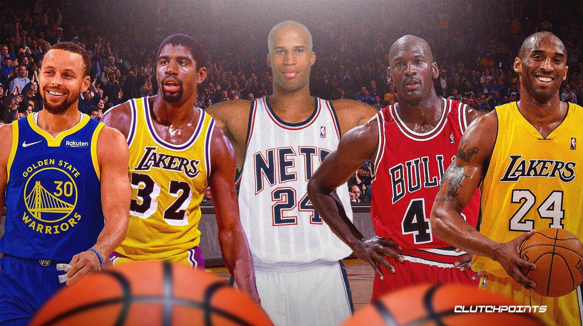 Richard Jefferson, Stephen Curry, Magic Johnson, Michael Jordan, Kobe Bryant, Warriors