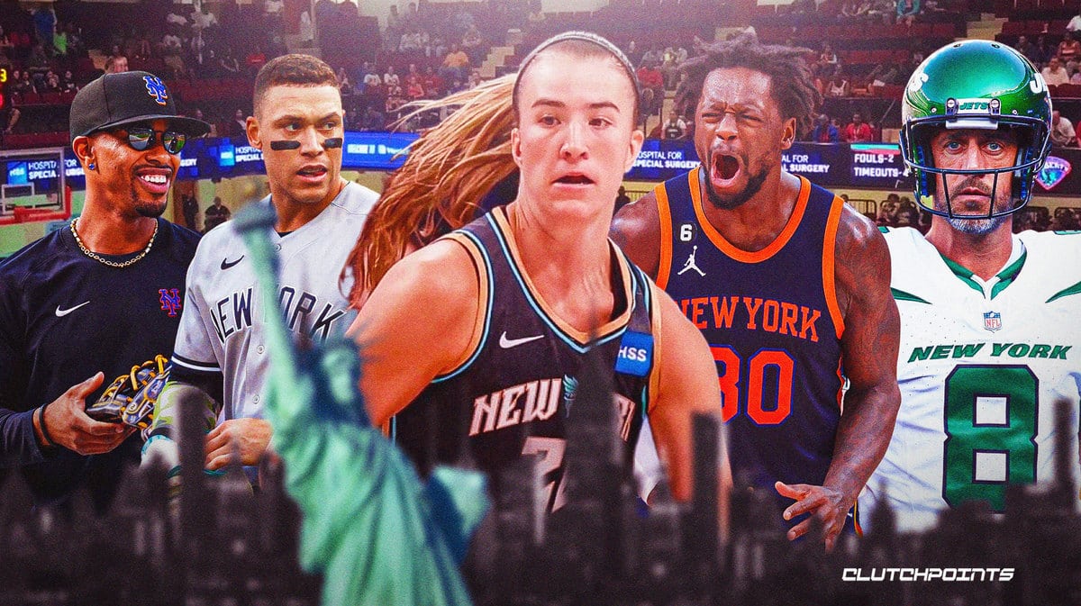 Sabrina Ionescu, New York sports, Liberty, Aaron Rodgers, injury, Julius Randle, Aaron Judge, Francisco Lindor