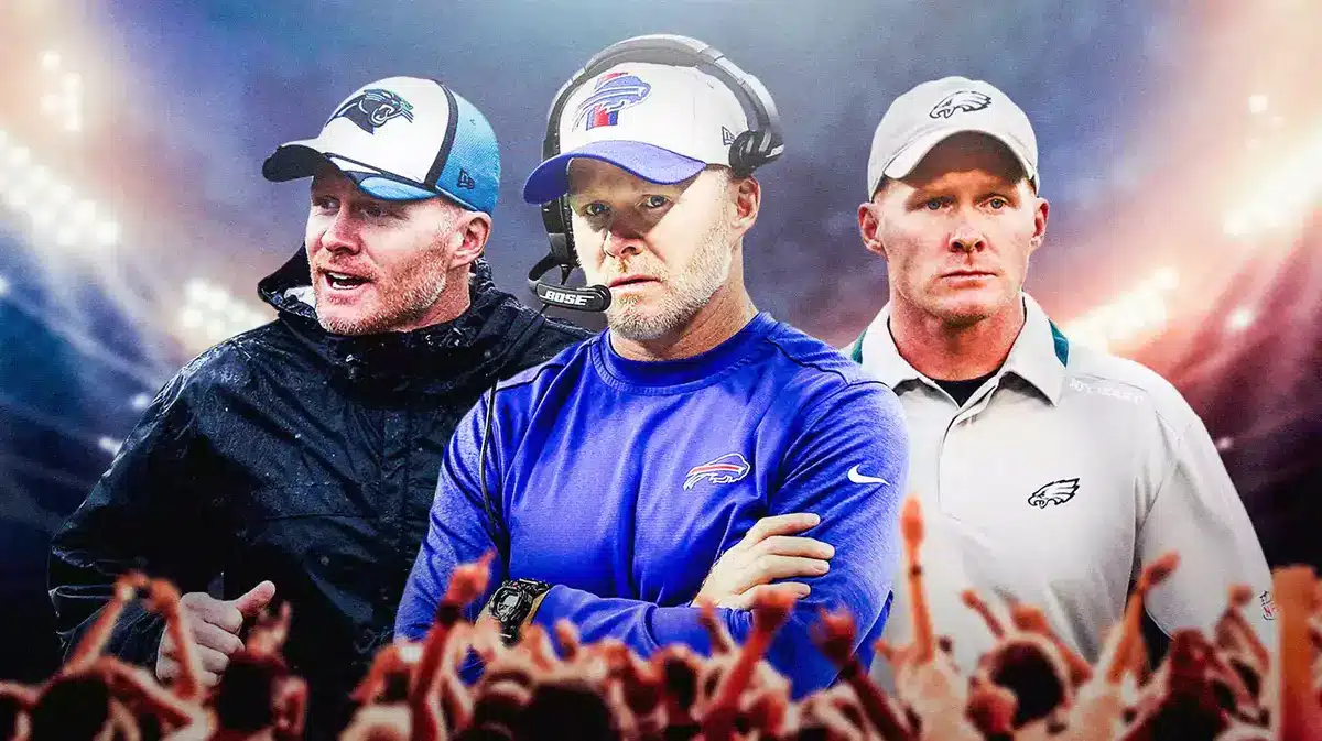 Sean McDermott coaching for the Bills, Panthers and Eagles.