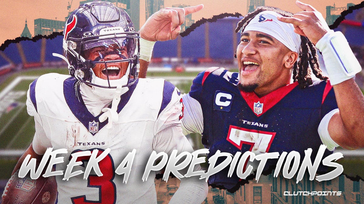 week 4 game predictions