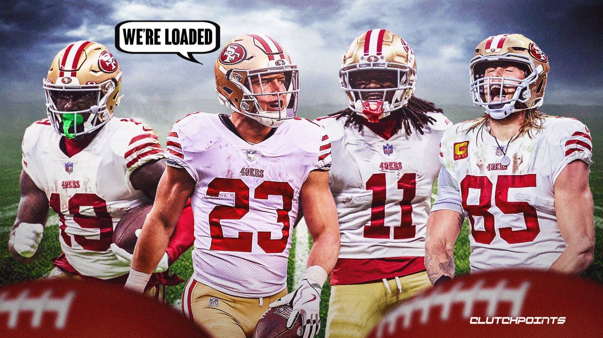 49ers, Christian McCaffrey, Brandon Aiyuk, George Kittle, Deebo Samuel