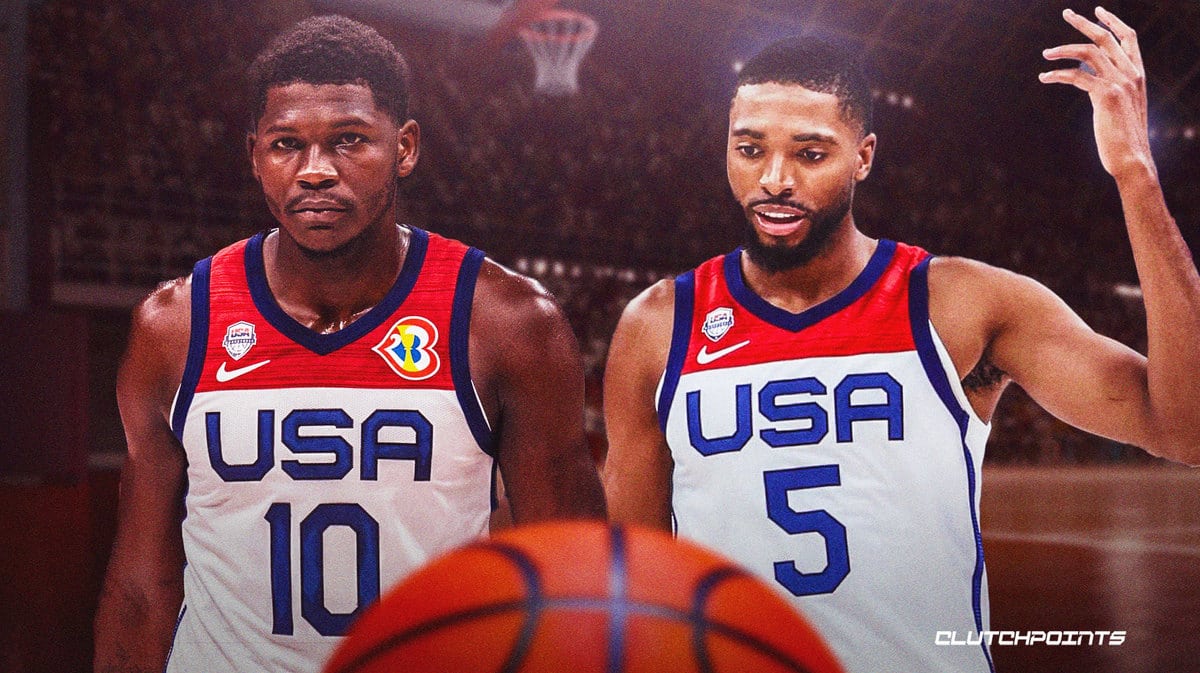 Mikal Bridges Anthony Edwards Team USA FIBA World Cup 2023