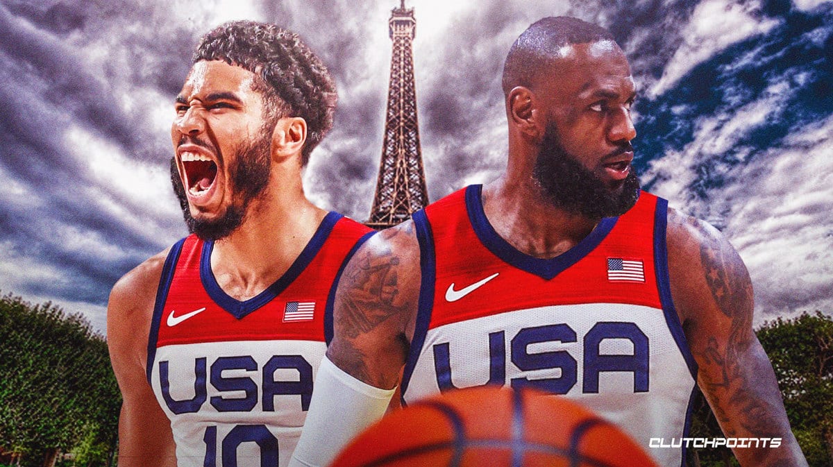 Jayson Tatum, LeBron James, Team USA, Olympics, Celtics