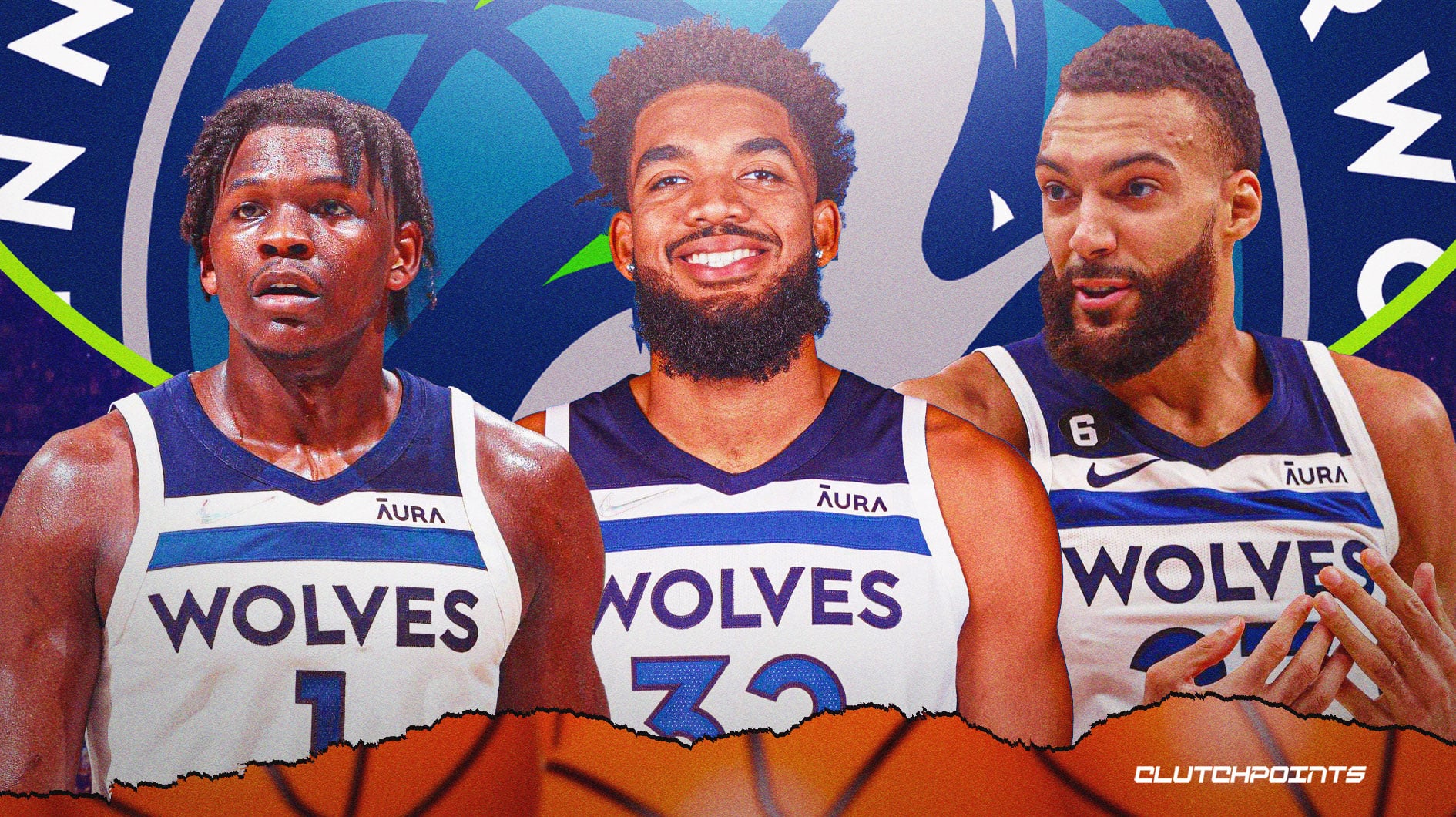 Anthony Edwards, Karl-Anthony Towns and Rudy Gobert Big 3 for the Timberwolves