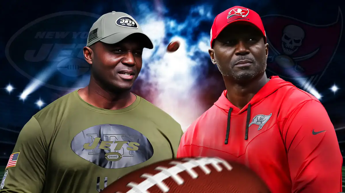 Todd Bowles coaching for the Jets and the Buccaneers.