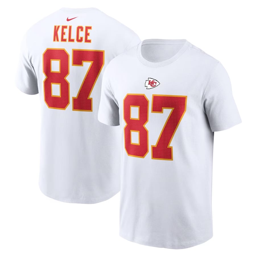 Travis Kelce Kansas City Chiefs Nike White Jersey*