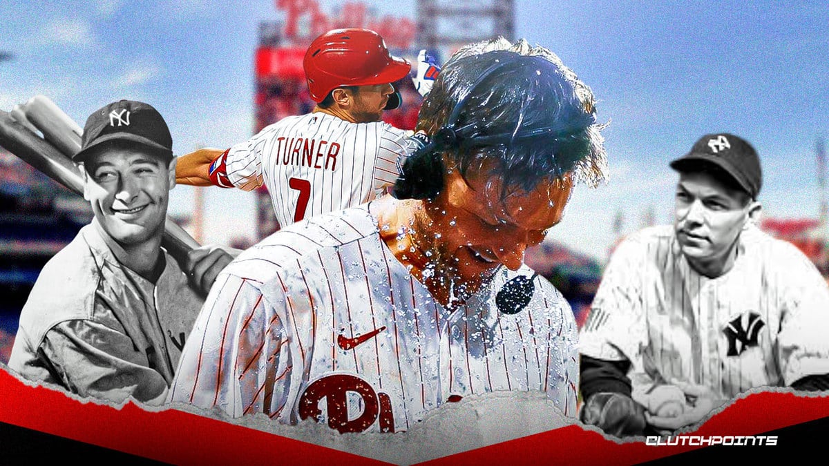 Trea Turner, Phillies, history, record, Lou Gehrig, Bill Dickey