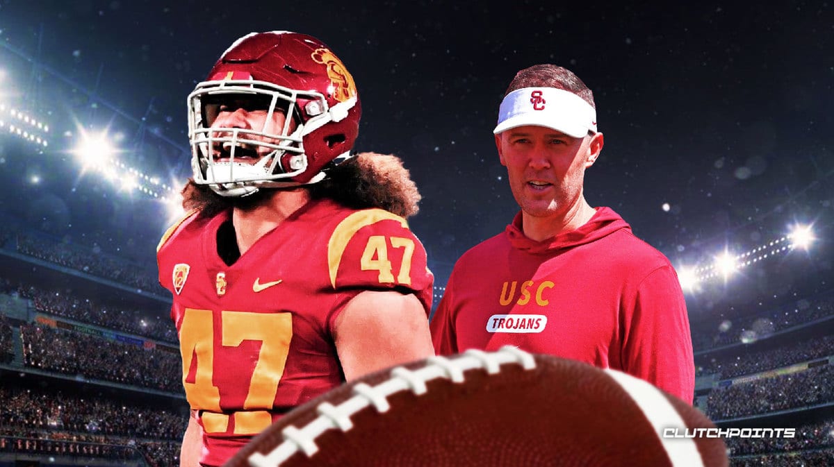 USC football DL, Lincoln Riley react to epic big man TD vs. Nevada