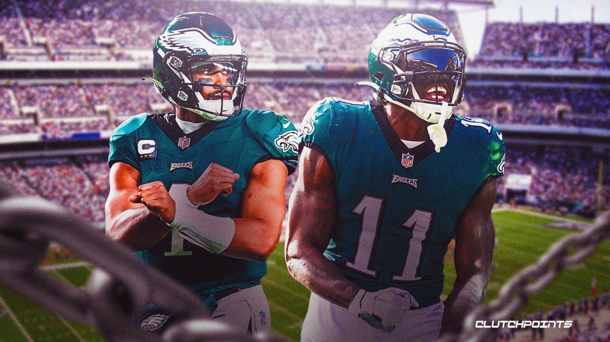 Jalen Hurts, AJ Brown, Philadelphia Eagles