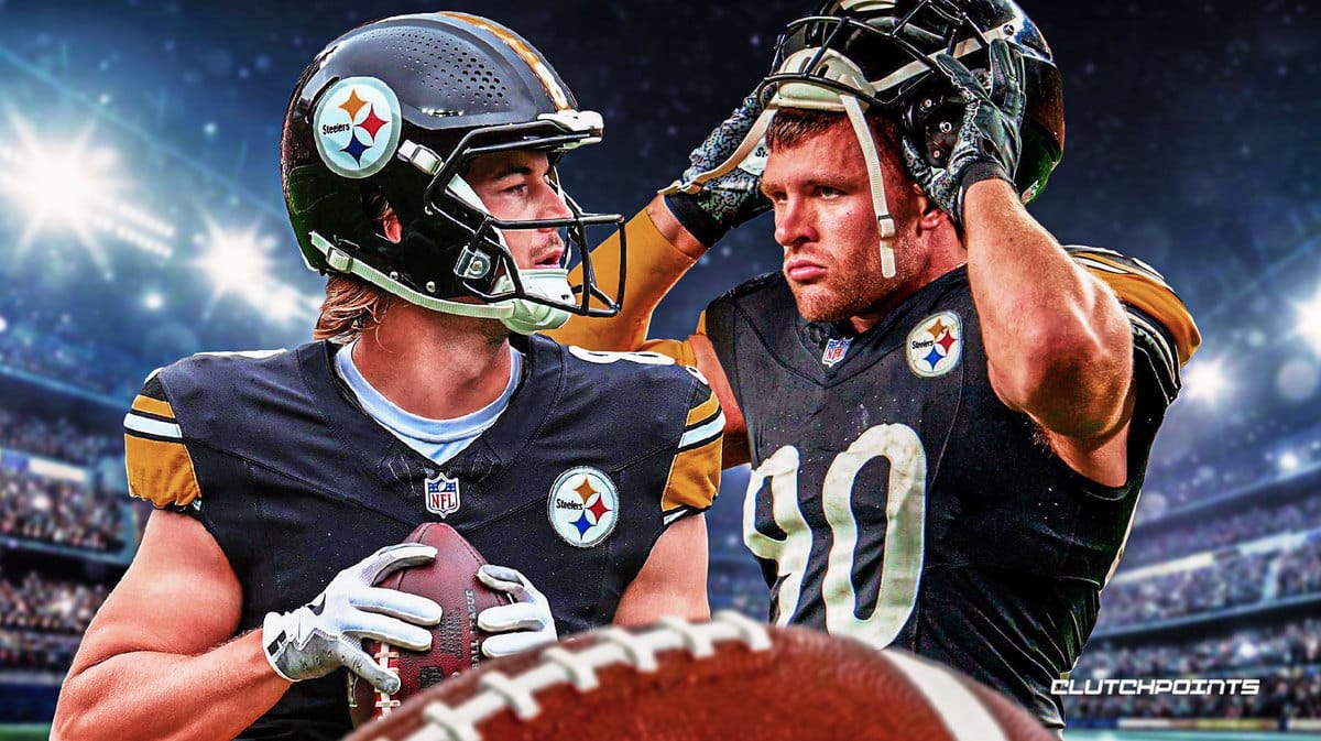 Kenny Pickett, TJ Watt, Pittsburgh Steelers