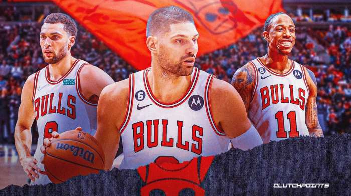 Nikola Vucevic, Zach LaVine, DeMar DeRozan, Chicago Bulls
