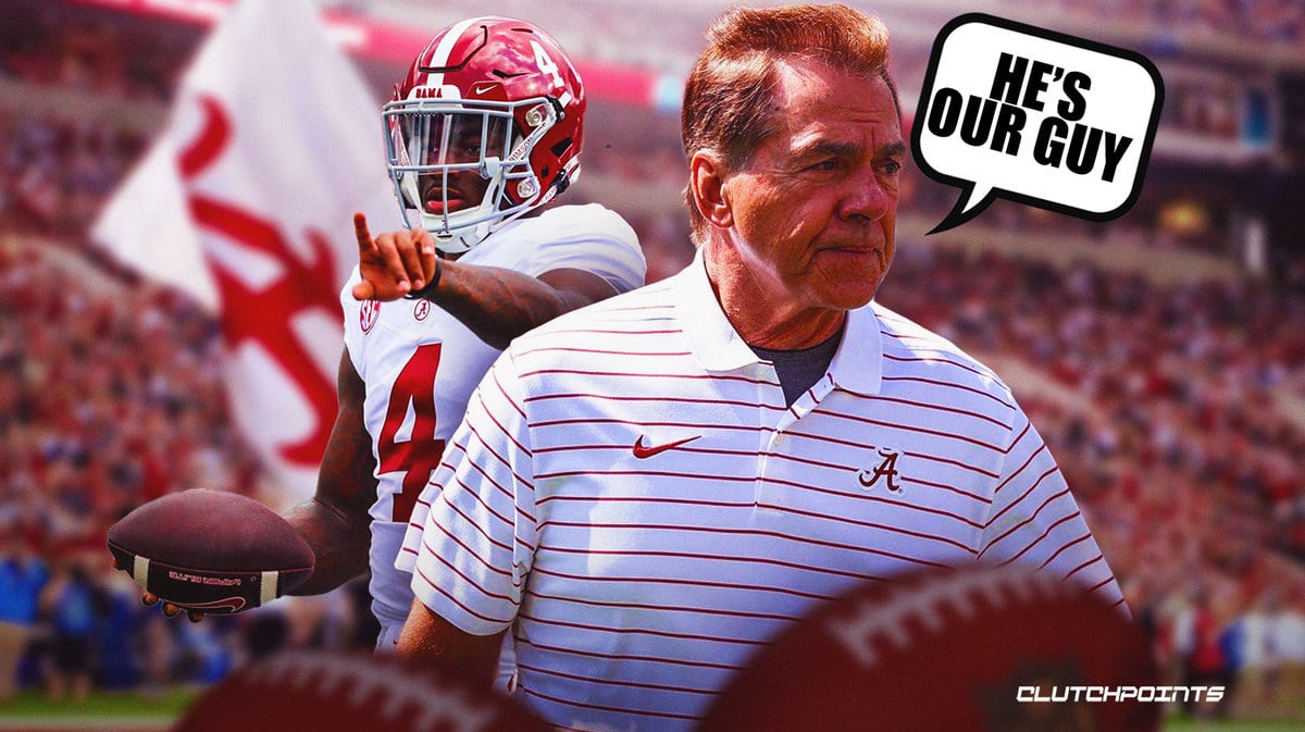 Nick Saban on Alabama QB Jalen Milroe: 'He's our guy'