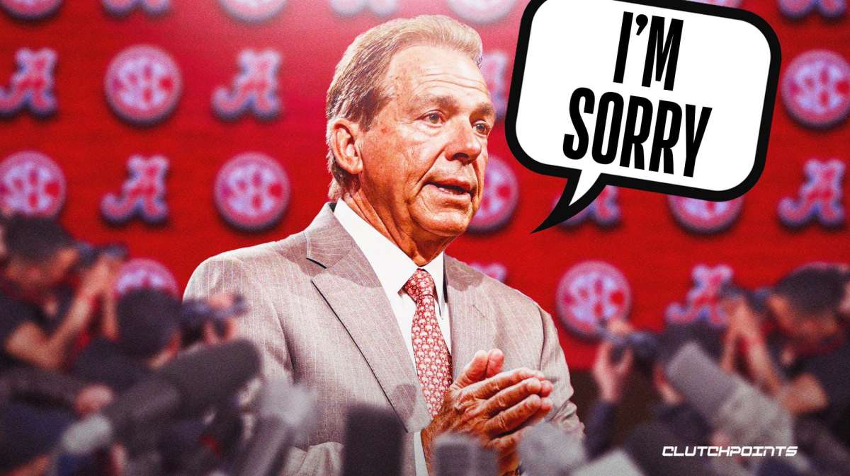 Alabama football Nick Saban apologizes reporter