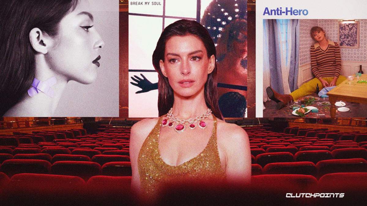 Anne Hathaway, Olivia Rodrigo 'Vampire', Beyoncé 'Break My Soul', Taylor Swift 'Anti-Hero'