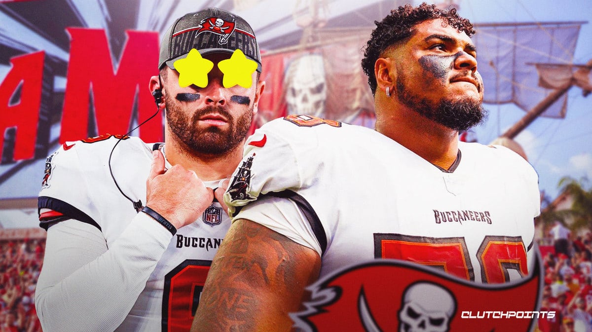 Tristan Wirfs, Baker Mayfield, Buccaneers