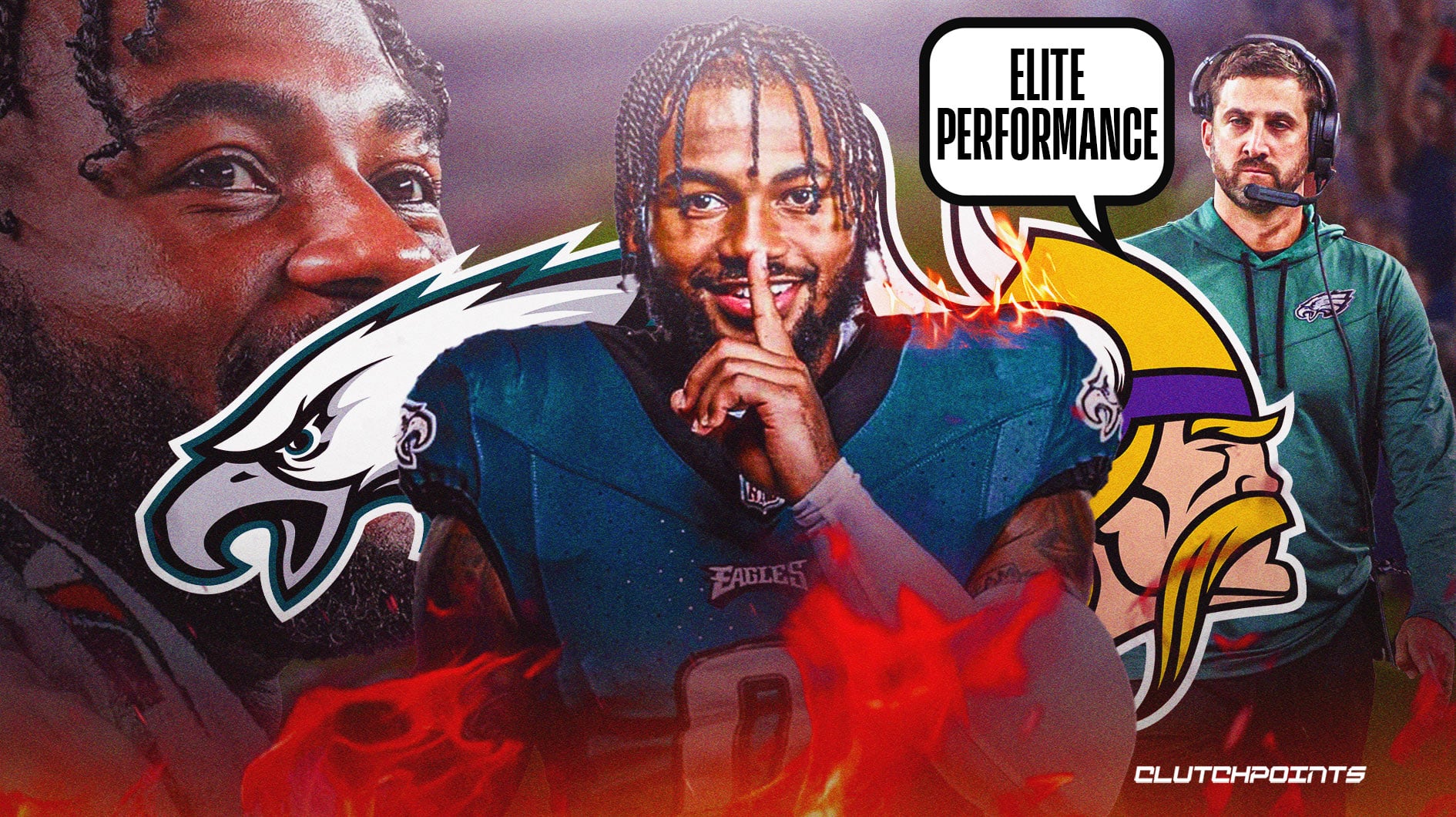 D'ANDRE WAS SWIFT, AND THE EAGLES O-LINE WAS ELITE — 34-28!