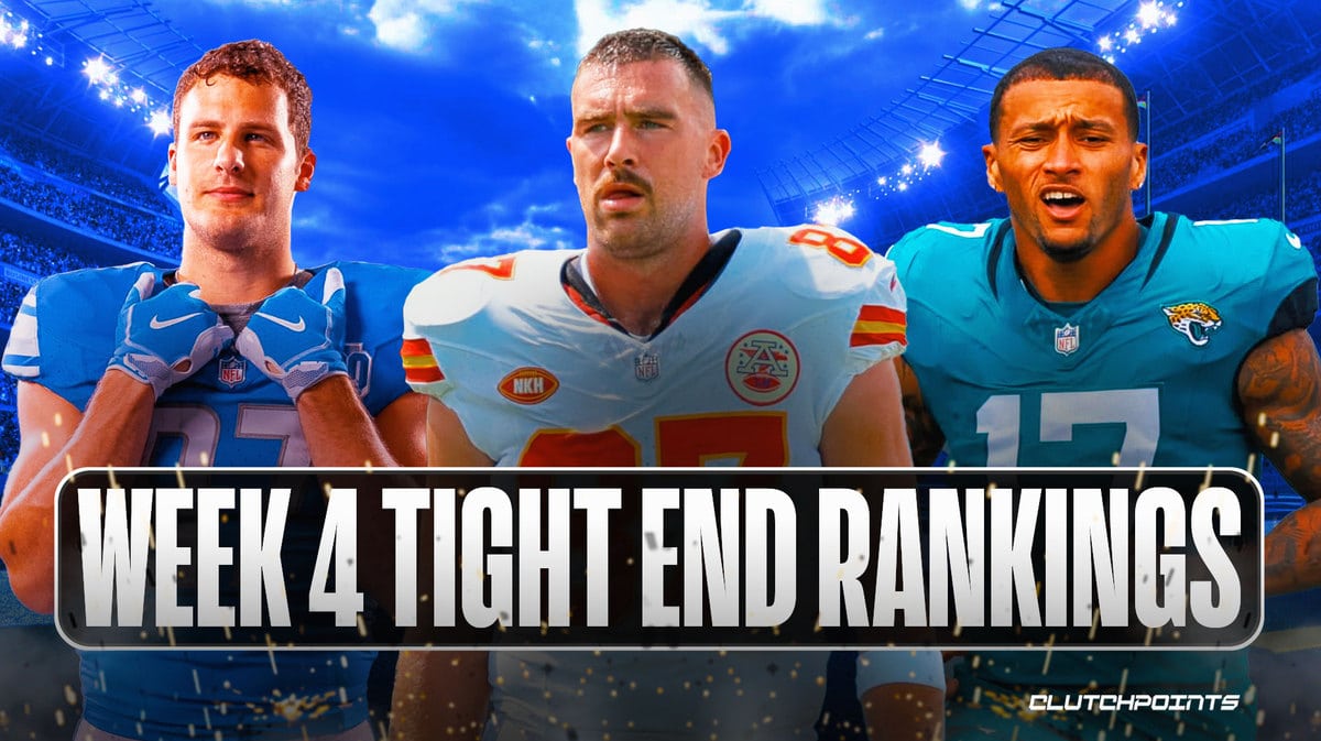 Fantasy football tight end rankings Week 4 2023 NFL season