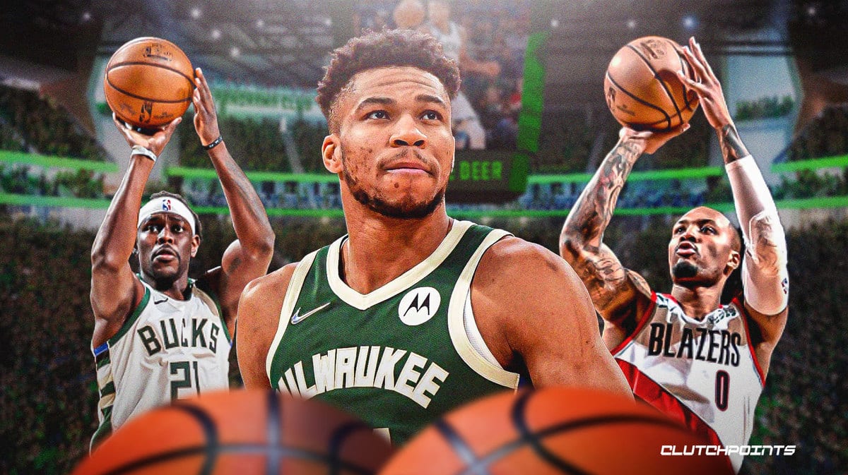 Giannis Antetokounmpo, Bucks, Damian Lillard, Jrue Holiday, Blazers