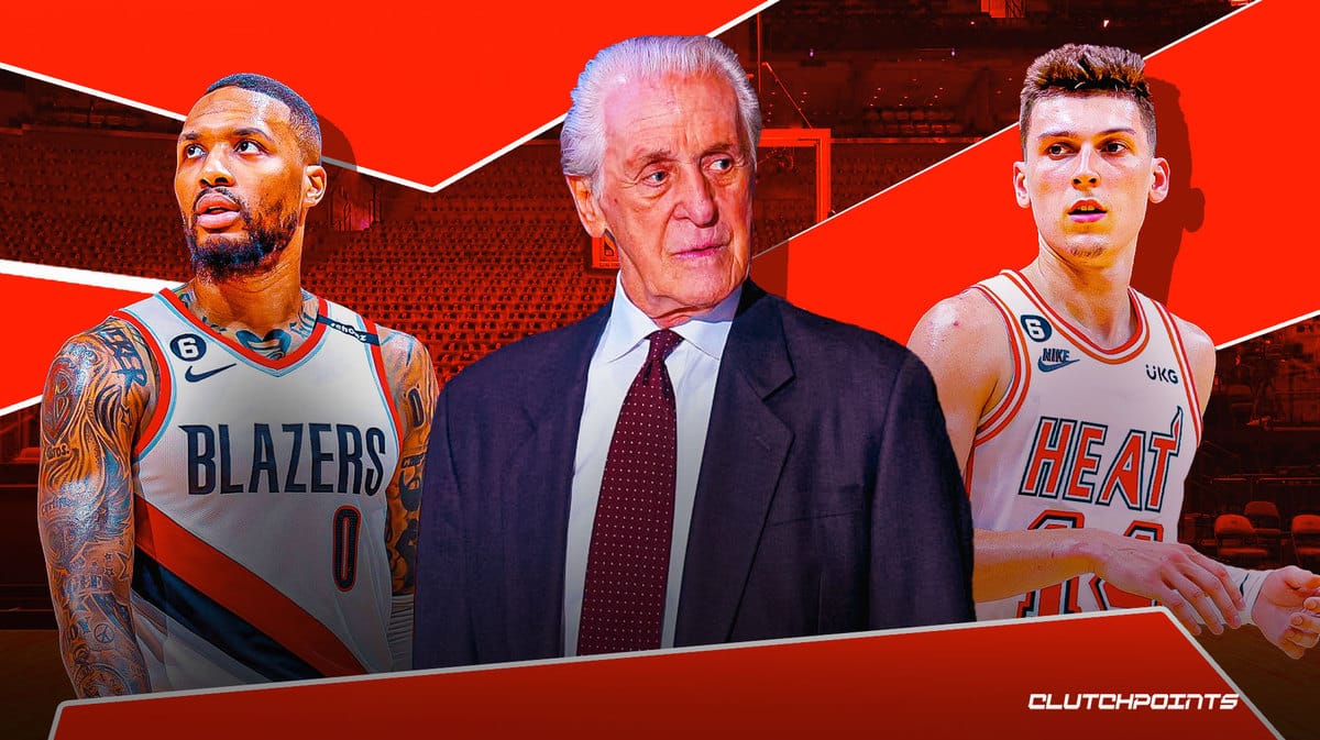 Damian Lillard, Pat Riley, Tyler Herro, Heat