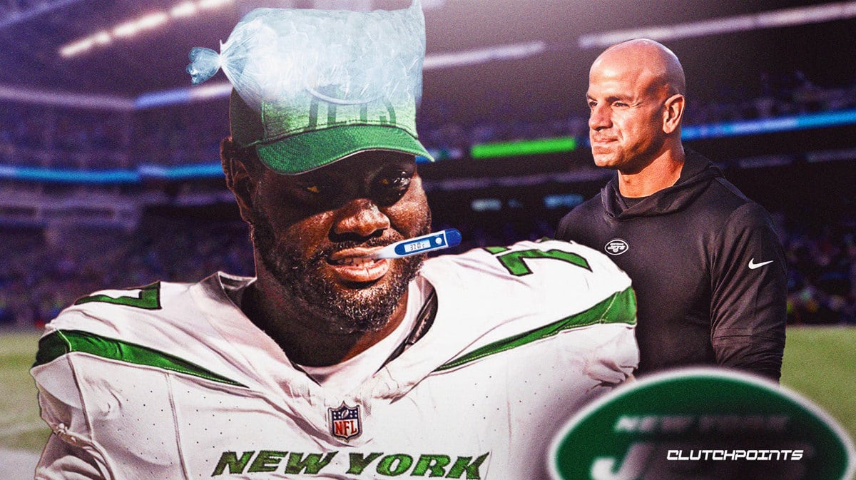 Jets Robert Saleh Mekhi Becton illness practice