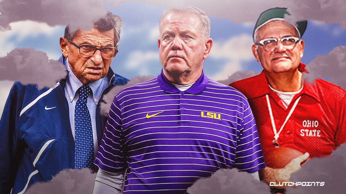 Brian Kelly, Joe Paterno, Woody Hayes, LSU football
