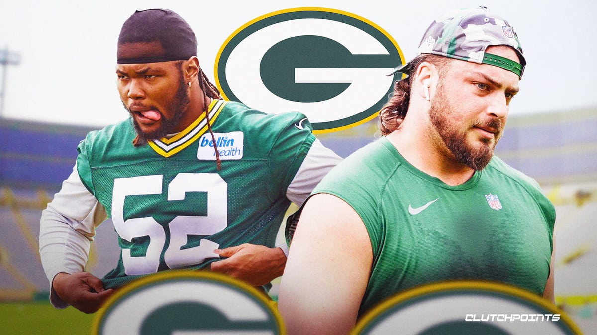 David Bakhtiari, Rashan Gary, Green Bay Packers