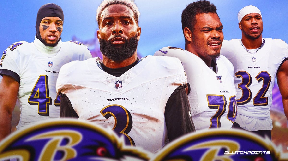 Baltimore Ravens, Marcus Williams, Ronnie Staley, Marlon Humphrey, Odell Beckham Jr