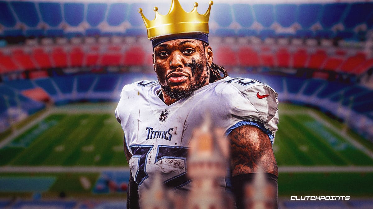 Derrick Henry, Titans, Titans Saints, Derrick Henry stiff arm