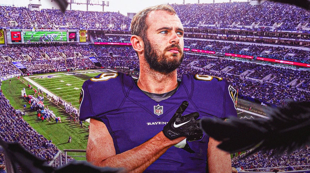 Raiders WR Hunter Renfrow in a Ravens jersey ahead of the NFL trade deadline.