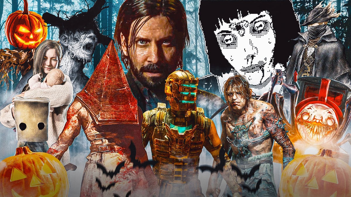 Horror Games to play Halloween 2023 Silent Hill 2 Resident Evil 7 Outlast Trials Choo-Choo Charles Dead Space Remake Alan Wake II Darkwood Bloodborne World of Horror Little Nightmares II