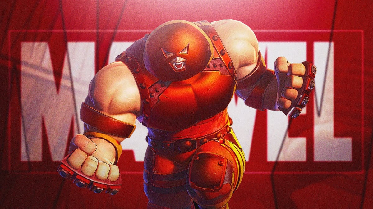 The Juggernaut with the Marvel Comics logo in the background