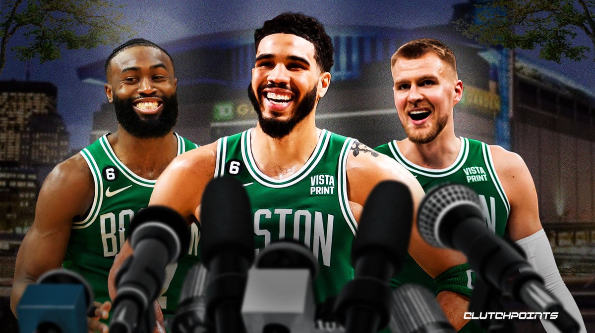 Celtics, Jayson Tatum, Jaylen Brown, Kristaps Porzings, Jrue Holiday
